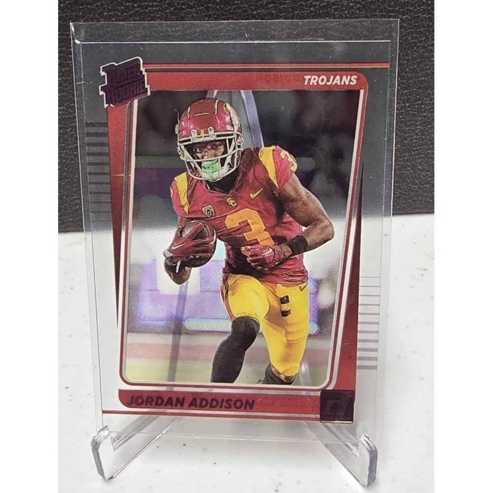 2023 Panini Chronicles Draft Picks - Clearly Donruss Rated Rookie Jordan Addison